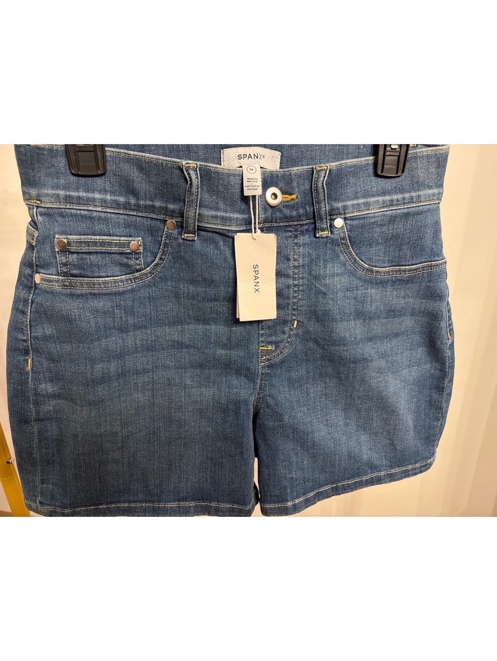 Spanx Denim Shorts Medium Size Blue